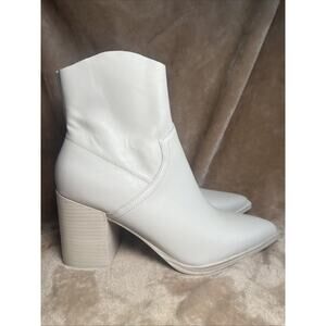 Steve Madden White Heeled Boots